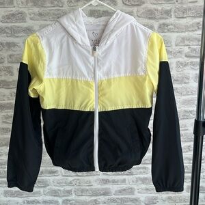 Full Tilt color block lightweight hoodie windbreaker jacket. Size L